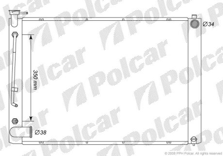 Радіатор охолодження POLCAR 8061081K