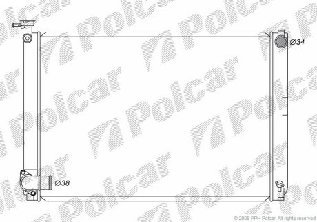 Радіатор охолодження POLCAR 8061083K