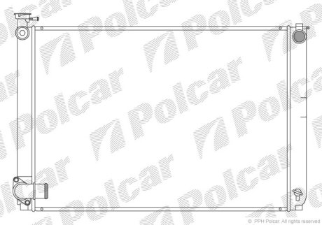 Радіатор охолодження POLCAR 806108-4