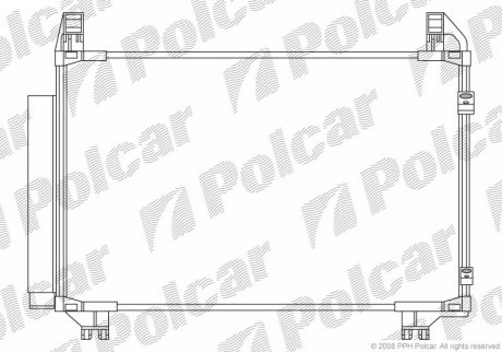 Радіатор кондиціонера POLCAR 8105K81K