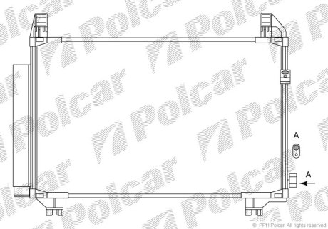 Радіатор кондиціонера POLCAR 8105K83K (фото 1)