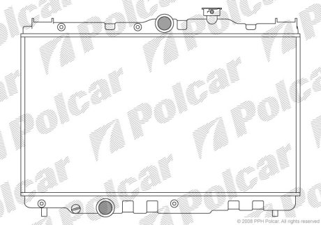 Радіатор охолодження POLCAR 810908-1 (фото 1)