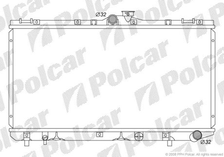 Радіатор охолодження POLCAR 811008-3