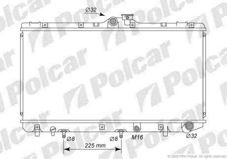 Радіатор охолодження POLCAR 811008-4