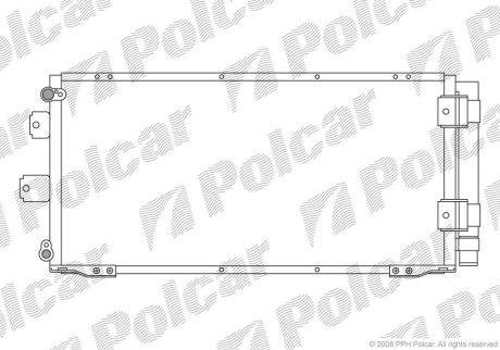 Радіатор кондиціонера POLCAR 8113K8C1