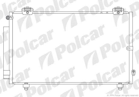 Радіатор кондиціонера POLCAR 8114K82K (фото 1)