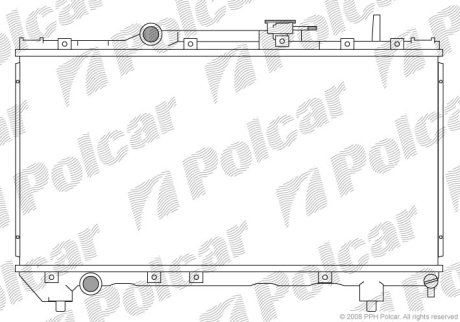Радіатор охолодження POLCAR 812208-1 (фото 1)