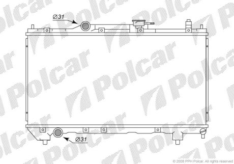 Радіатор охолодження POLCAR 812308-1