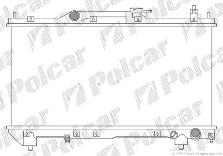 Радіатор охолодження POLCAR 812308-3