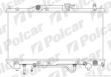 Радіатор охолодження POLCAR 812308-4