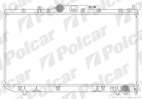 Радіатор охолодження POLCAR 812408-4