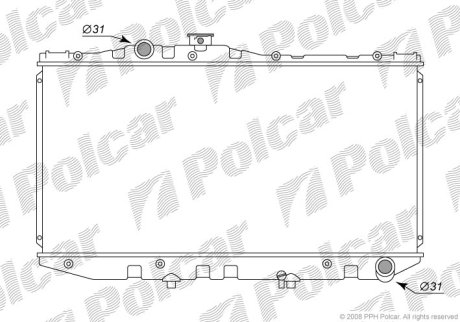 Радіатор охолодження POLCAR 813008-1