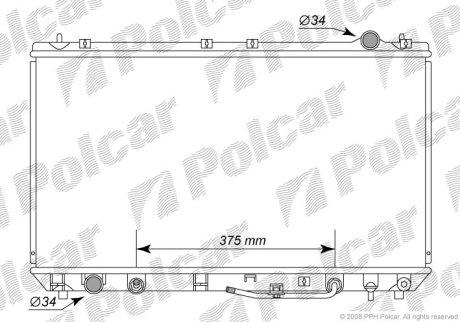 Радіатор охолодження POLCAR 813508-4 (фото 1)
