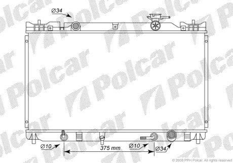 Радіатор охолодження POLCAR 8136081K