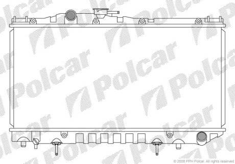 Радіатор охолодження POLCAR 813908-2