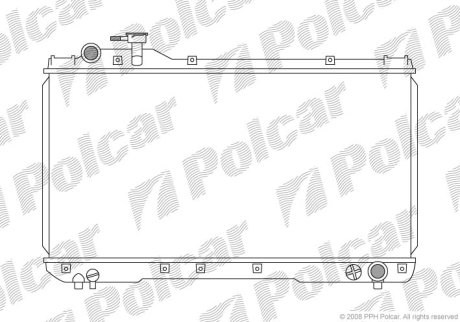 Радіатор охолодження POLCAR 814408-1 (фото 1)