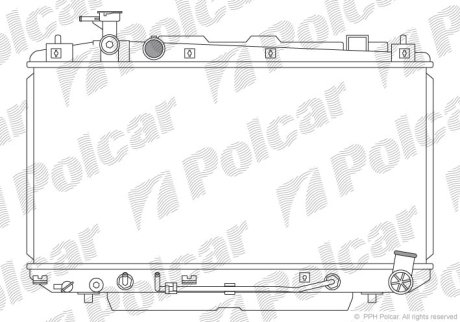 Радіатор охолодження POLCAR 814608-2