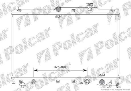 Радіатор охолодження POLCAR 815108-1 (фото 1)