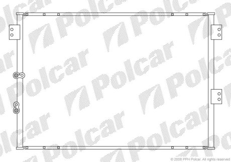 Радіатор кондиціонера POLCAR 8166K8C1 (фото 1)