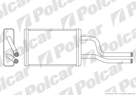 Радіатор обігріву POLCAR 8166N8-1