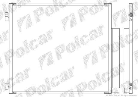 Радіатор кондиціонера POLCAR 8169K81K