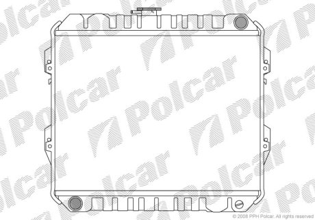 Радіатор охолодження POLCAR 817408-2