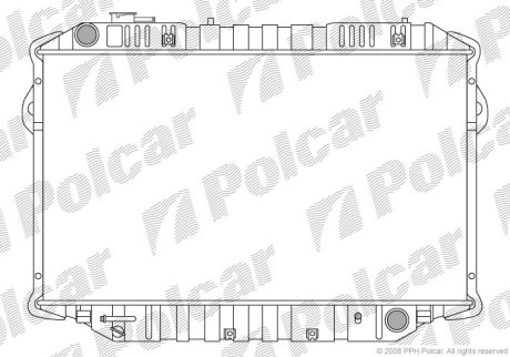 Радіатор охолодження POLCAR 817608-4