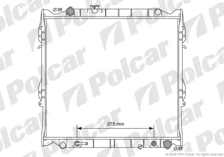 Радіатор охолодження POLCAR 817708-4