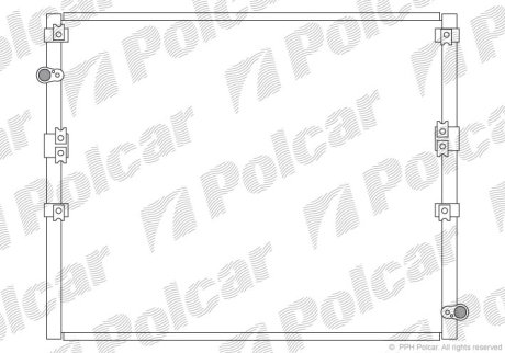 Радіатор кондиціонера POLCAR 8177K8C1 (фото 1)