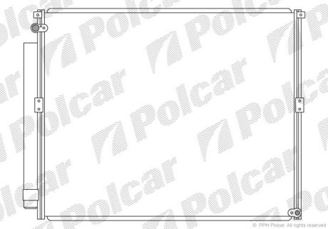 Радіатор кондиціонера POLCAR 8178K81K