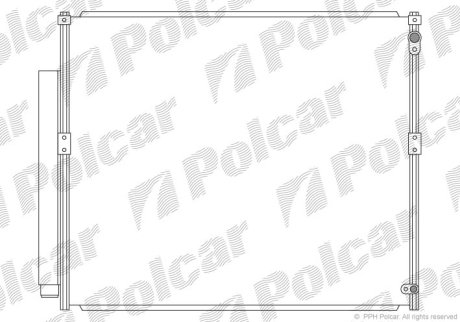 Радіатор кондиціонера POLCAR 8191K81K (фото 1)