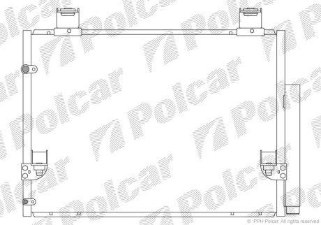 Радіатор кондиціонера POLCAR 8192K81K