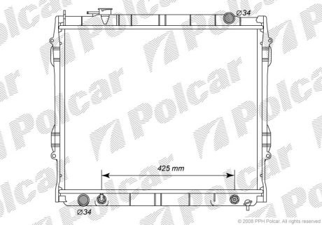 Радіатор охолодження POLCAR 819708-2