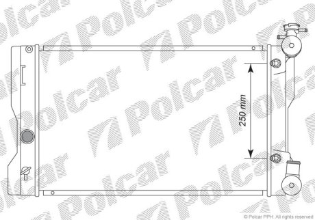 Радіатор охолодження POLCAR 81L208-1