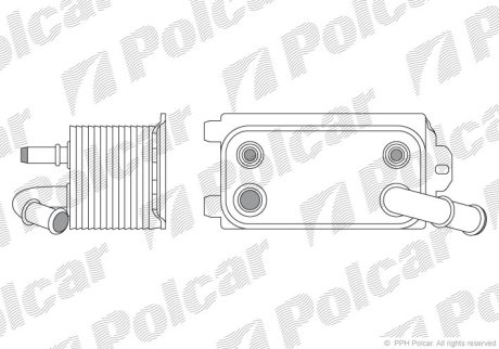 Радіатор масла POLCAR 9071L81X