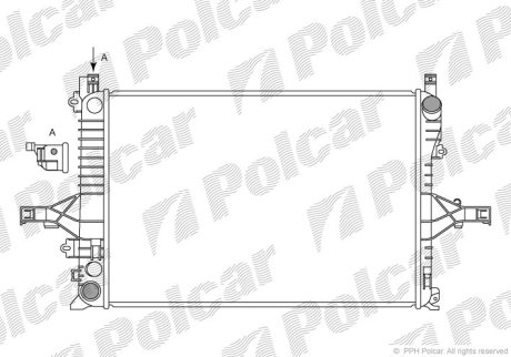 Радіатор охолодження POLCAR 908008-1