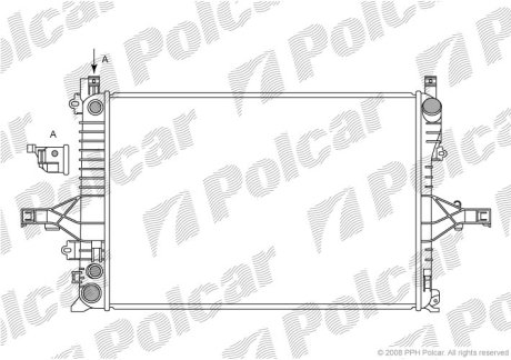 Радіатор охолодження POLCAR 908008-2