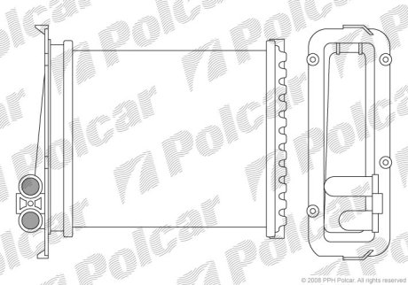 Радіатор обігріву POLCAR 9085N8-1