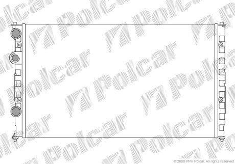 Радіатор охолодження POLCAR 952408A4 (фото 1)