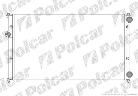 Радіатор охолодження POLCAR 952408A5