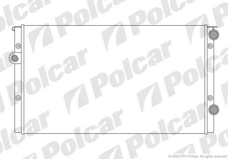 Радіатор охолодження POLCAR 953808A5