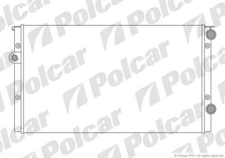 Радiатор основний VW Golf III, Vento 1.9D,TDI 91- POLCAR 953808B5