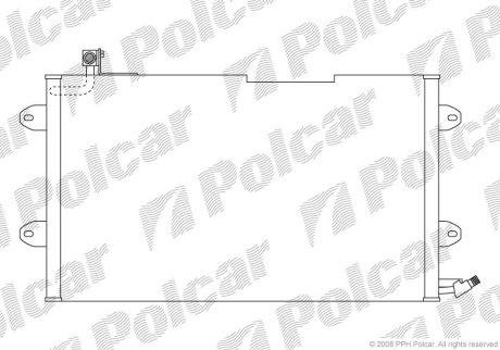 Радіатор кондиціонера POLCAR 9538K8C2