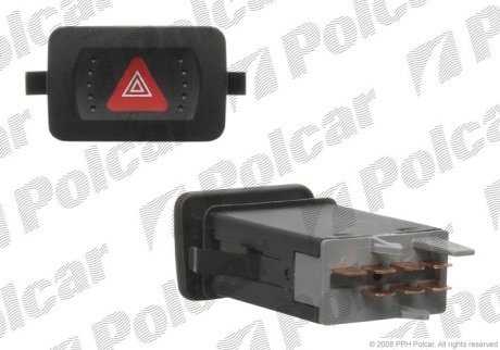 Кнопка аварійного сигналу POLCAR 9541P-30 (фото 1)