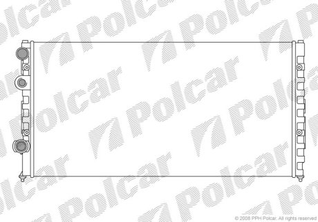 Радіатор охолодження VW Passat 1.6-2.9 02.88-05.97 POLCAR 954708A2