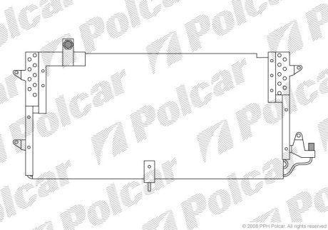 Радіатор кондиціонера POLCAR 9547K8B2