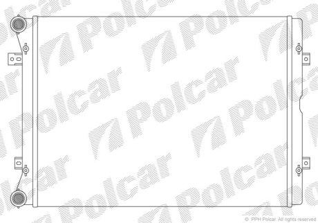 Радіатор охолодження POLCAR 955108-1 (фото 1)