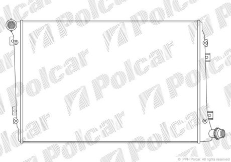 Радіатор охолодження POLCAR 955508-2 (фото 1)