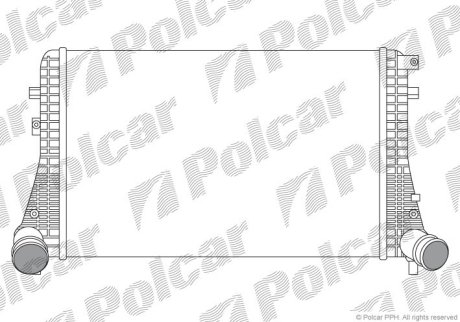 Радіатор повітря (Інтеркулер) POLCAR 9555J8-1 (фото 1)