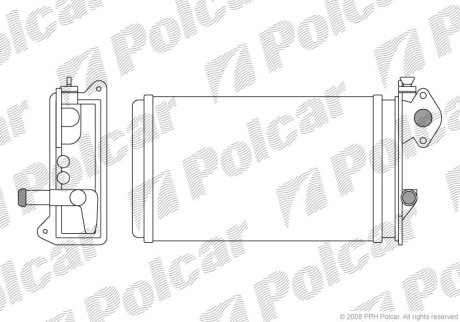 Радіатор обігріву POLCAR 9565N8-1